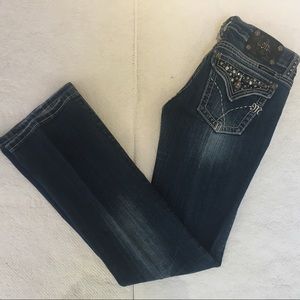 Flap Pocket Dark Wash Miss Me Jeans - Unworn